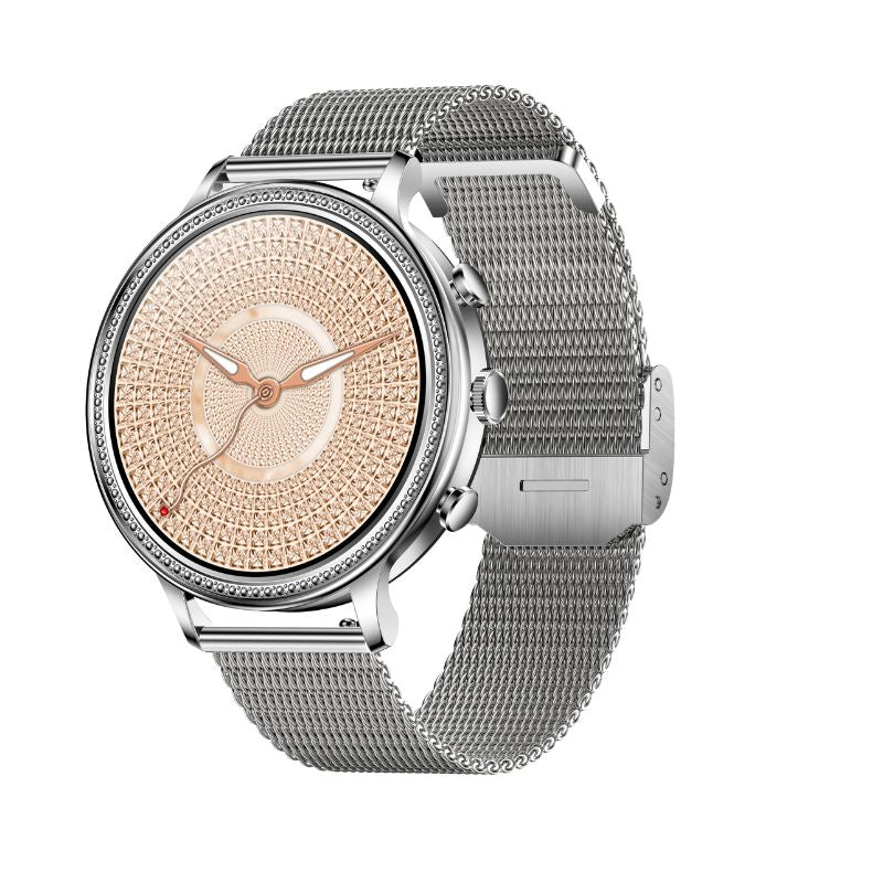 Montre Connectée Watchily SmartLady Shiny Rose - Appels, Notifications, Santé - Autonomie 10 Jours - IP68 - 3