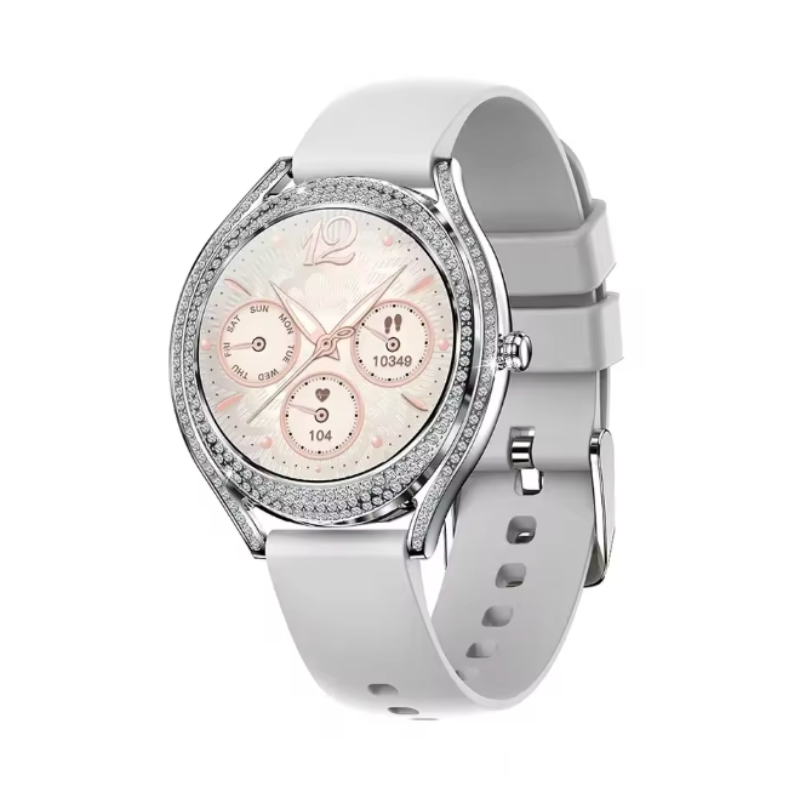 Montre Connectée Watchily SmartLady Shiny Rose - Appels, Notifications, Santé - Autonomie 10 Jours - IP68 - 8